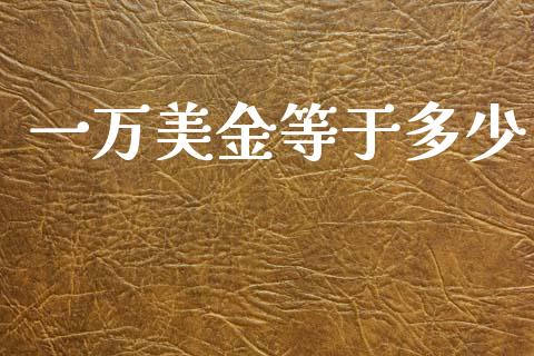 一万美金等于多少_https://cj007.lansai.wang_财经新闻_第1张