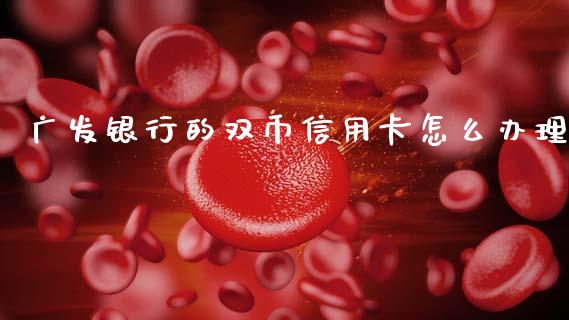 广发银行的双币信用卡怎么办理_https://cj007.lansai.wang_外汇交易_第1张