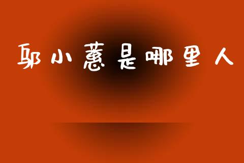 邬小蕙是哪里人_https://cj007.lansai.wang_期货开户_第1张