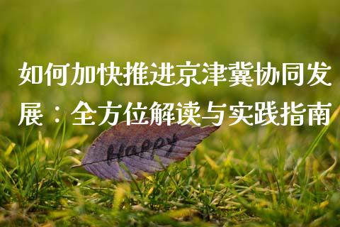 如何加快推进京津冀协同发展：全方位解读与实践指南_https://cj007.lansai.wang_金融监管_第1张