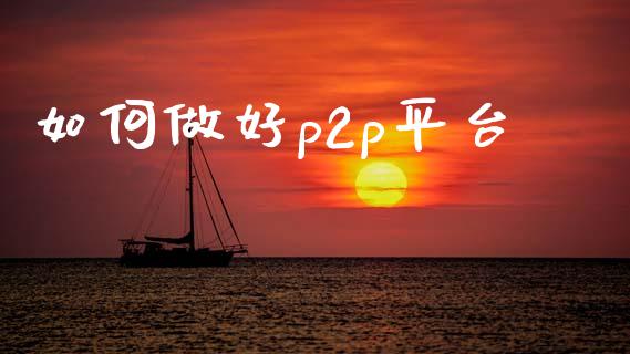 如何做好p2p平台_https://cj007.lansai.wang_财经新闻_第1张
