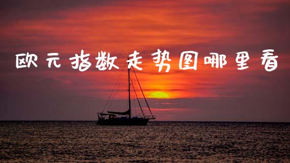 欧元指数走势图哪里看_https://cj007.lansai.wang_外汇交易_第1张