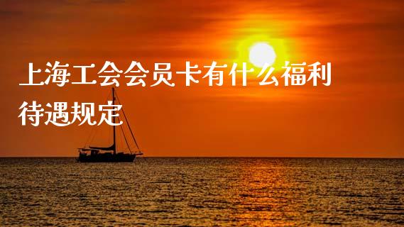 上海工会会员卡有什么福利待遇规定_https://cj007.lansai.wang_全球市场_第1张