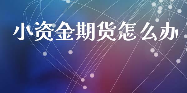小资金期货怎么办_https://cj007.lansai.wang_金融监管_第1张