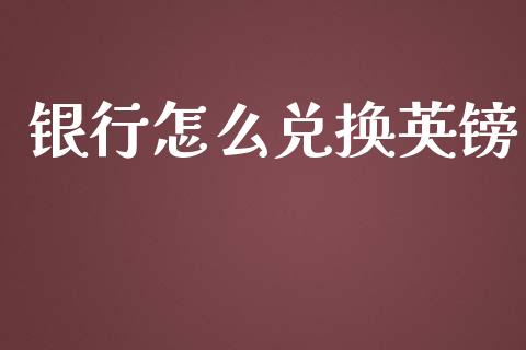 银行怎么兑换英镑_https://cj007.lansai.wang_债券资讯_第1张