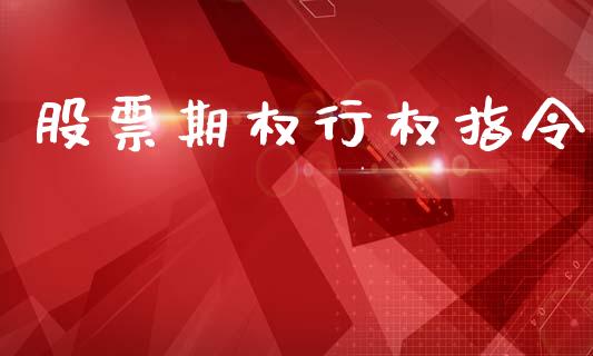 股票期权行权指令_https://cj007.lansai.wang_期货开户_第1张