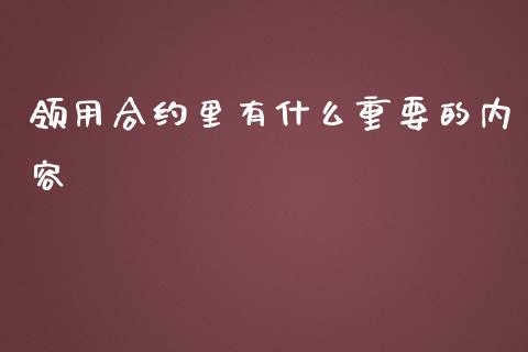 领用合约里有什么重要的内容_https://cj007.lansai.wang_金融监管_第1张