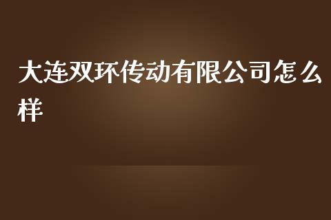 大连双环传动有限公司怎么样_https://cj007.lansai.wang_期货开户_第1张