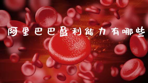 阿里巴巴盈利能力有哪些_https://cj007.lansai.wang_财经新闻_第1张