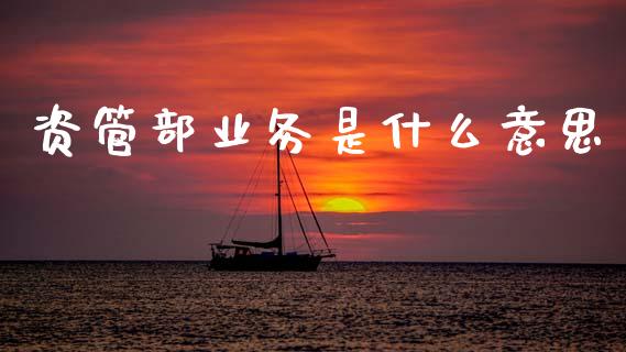 资管部业务是什么意思_https://cj007.lansai.wang_金融监管_第1张