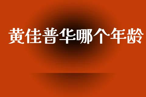 黄佳普华哪个年龄_https://cj007.lansai.wang_金融监管_第1张