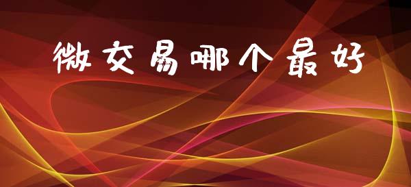 微交易哪个最好_https://cj007.lansai.wang_外汇交易_第1张