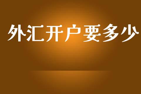 外汇开户要多少_https://cj007.lansai.wang_债券资讯_第1张