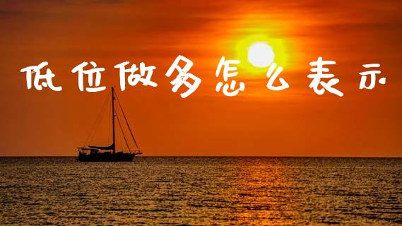 低位做多怎么表示_https://cj007.lansai.wang_财经新闻_第1张