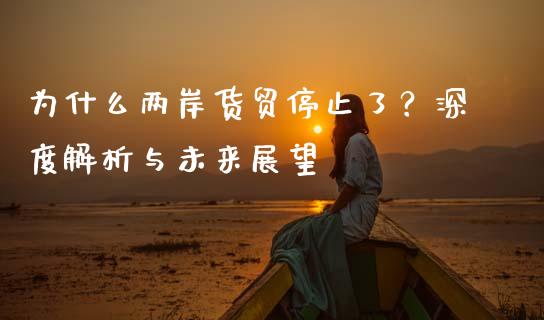 为什么两岸货贸停止了？深度解析与未来展望_https://cj007.lansai.wang_期货开户_第1张