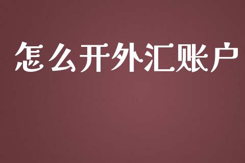怎么开外汇账户_https://cj007.lansai.wang_期货开户_第1张
