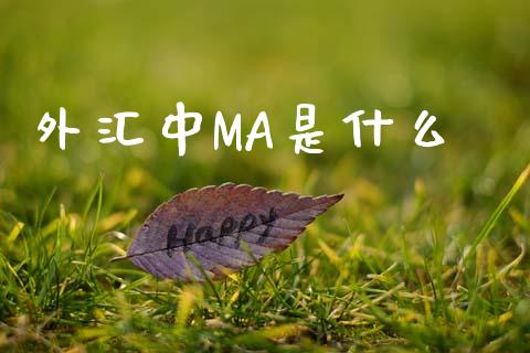 外汇中MA是什么_https://cj007.lansai.wang_财经新闻_第1张
