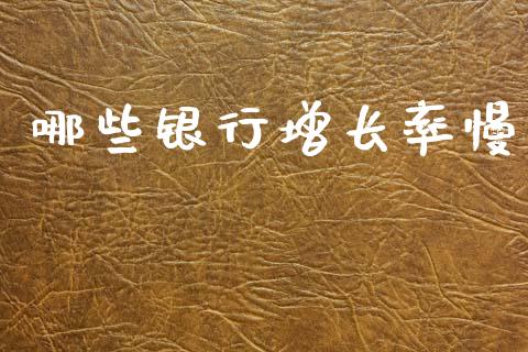 哪些银行增长率慢_https://cj007.lansai.wang_财经新闻_第1张