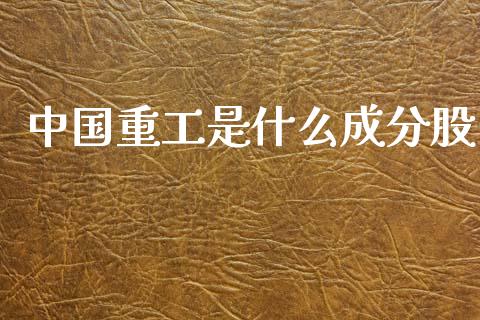 中国重工是什么成分股_https://cj007.lansai.wang_金融监管_第1张
