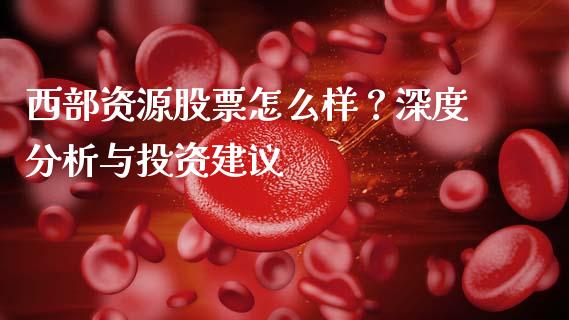 西部资源股票怎么样？深度分析与投资建议_https://cj007.lansai.wang_外汇交易_第1张
