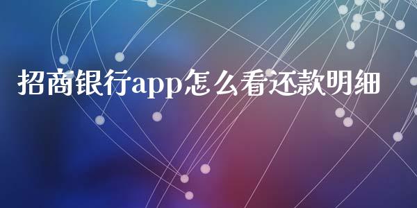 招商银行app怎么看还款明细_https://cj007.lansai.wang_债券资讯_第1张