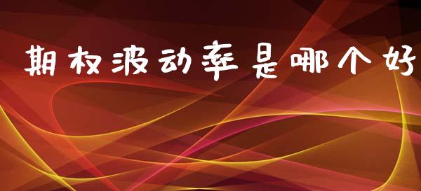 期权波动率是哪个好_https://cj007.lansai.wang_全球市场_第1张