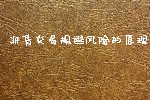 期货交易规避风险的原理_https://cj007.lansai.wang_期货开户_第1张