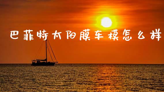 巴菲特太阳膜车模怎么样_https://cj007.lansai.wang_期货开户_第1张