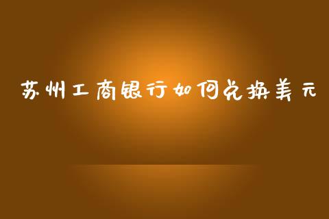 苏州工商银行如何兑换美元_https://cj007.lansai.wang_期货开户_第1张