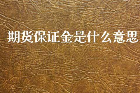 期货保证金是什么意思_https://cj007.lansai.wang_财经新闻_第1张