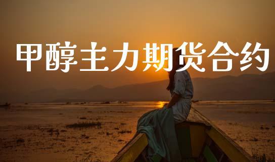 甲醇主力期货合约_https://cj007.lansai.wang_金融监管_第1张