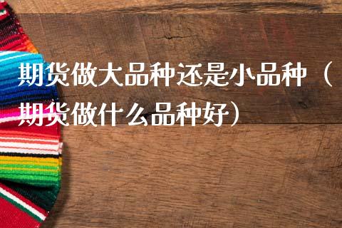 期货做大品种还是小品种(期货做什么品种好)_财经新闻_第1张_期货开户_金融监管_外汇交易_债券资讯_全球市场_财经新闻 期货做大品种还是小品种(期货做什么品种好)_https://cj007.lansai.wang_财经新闻_第1张
