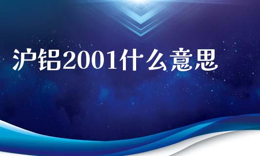 沪铝2001什么意思_https://cj007.lansai.wang_财经新闻_第1张