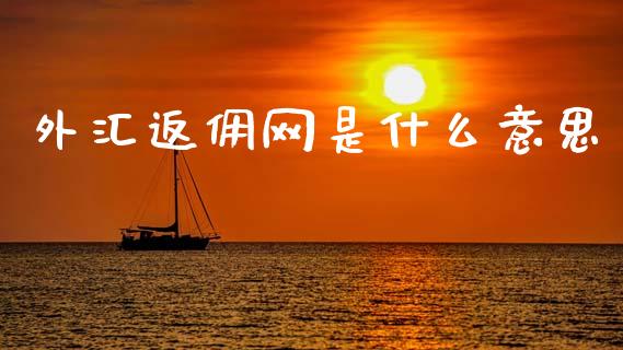 外汇返佣网是什么意思_https://cj007.lansai.wang_全球市场_第1张