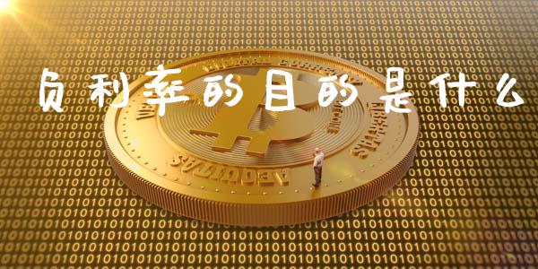 负利率的目的是什么_https://cj007.lansai.wang_金融监管_第1张