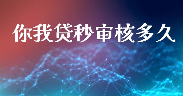 你我贷秒审核多久_https://cj007.lansai.wang_债券资讯_第1张