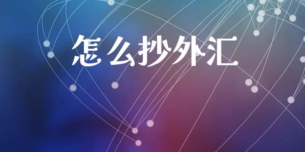 怎么抄外汇_https://cj007.lansai.wang_金融监管_第1张