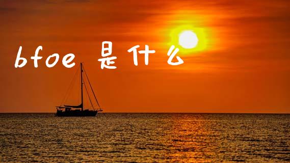 bfoe 是什么_https://cj007.lansai.wang_财经新闻_第1张