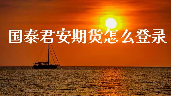 国泰君安期货怎么登录_https://cj007.lansai.wang_金融监管_第1张