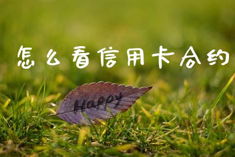 怎么看信用卡合约_https://cj007.lansai.wang_金融监管_第1张
