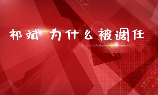 祁斌 为什么被调任_https://cj007.lansai.wang_全球市场_第1张