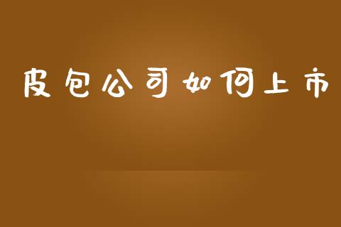 皮包公司如何上市_https://cj007.lansai.wang_全球市场_第1张