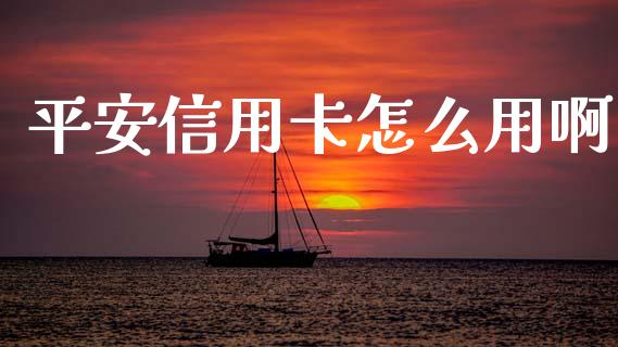 平安信用卡怎么用啊_https://cj007.lansai.wang_债券资讯_第1张
