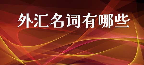 外汇名词有哪些_https://cj007.lansai.wang_期货开户_第1张