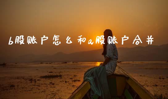 b股账户怎么和a股账户合并_https://cj007.lansai.wang_期货开户_第1张