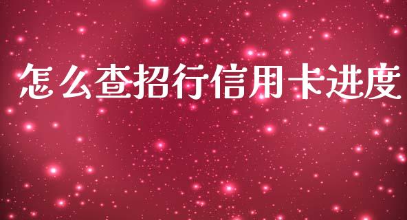 怎么查招行信用卡进度_https://cj007.lansai.wang_期货开户_第1张
