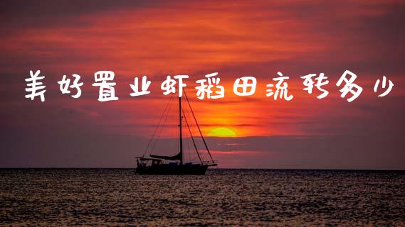 美好置业虾稻田流转多少_https://cj007.lansai.wang_外汇交易_第1张