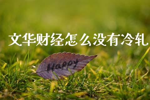 文华财经怎么没有冷轧_https://cj007.lansai.wang_财经新闻_第1张