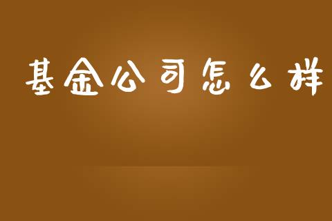 基金公司怎么样_https://cj007.lansai.wang_全球市场_第1张