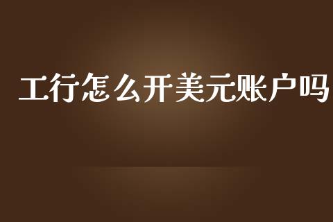 工行怎么开美元账户吗_https://cj007.lansai.wang_外汇交易_第1张